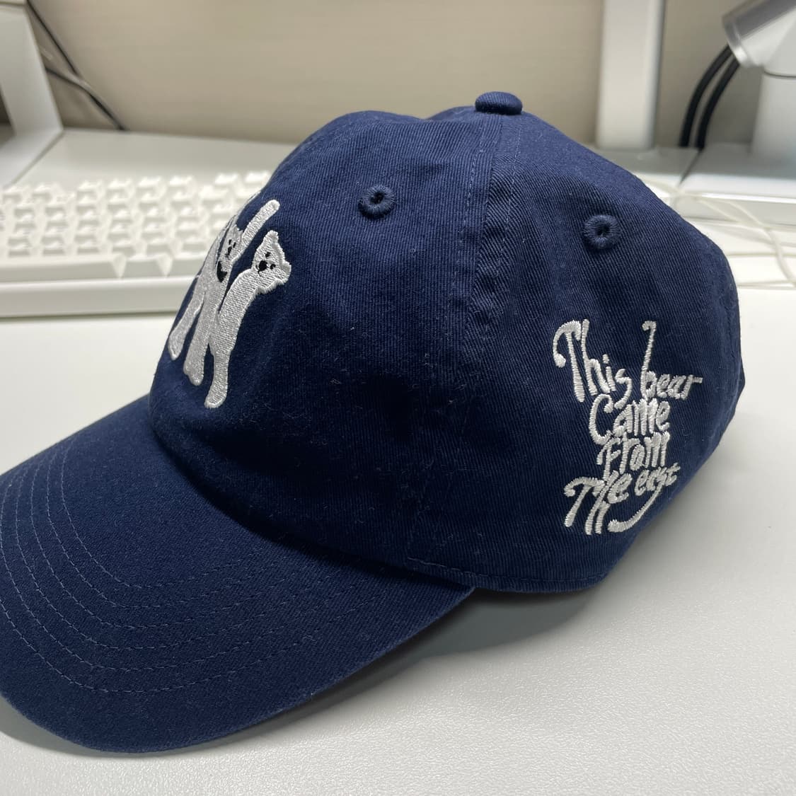 manfromeast 네이비 곰돌이 볼캡 상품이미지2