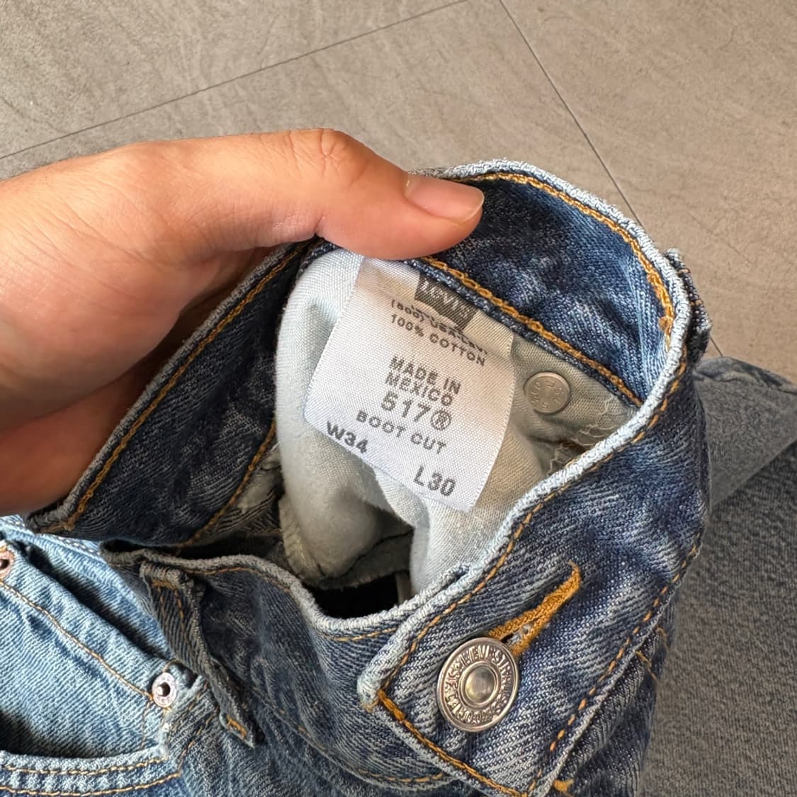 리바이스  정품 517 데님 팬츠 바지 상품이미지7