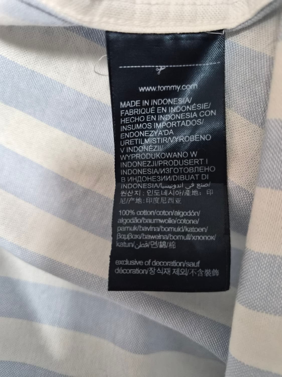 타미힐피거Tommy 옥스포드 스트라이프 셔츠 M - S364 상품이미지6