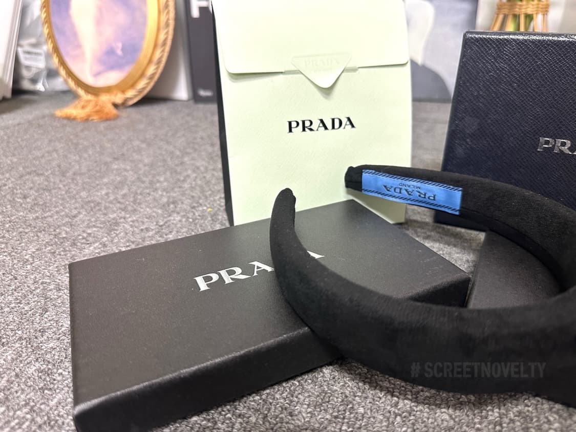 프라다 헤어밴드 블랙 상품이미지8