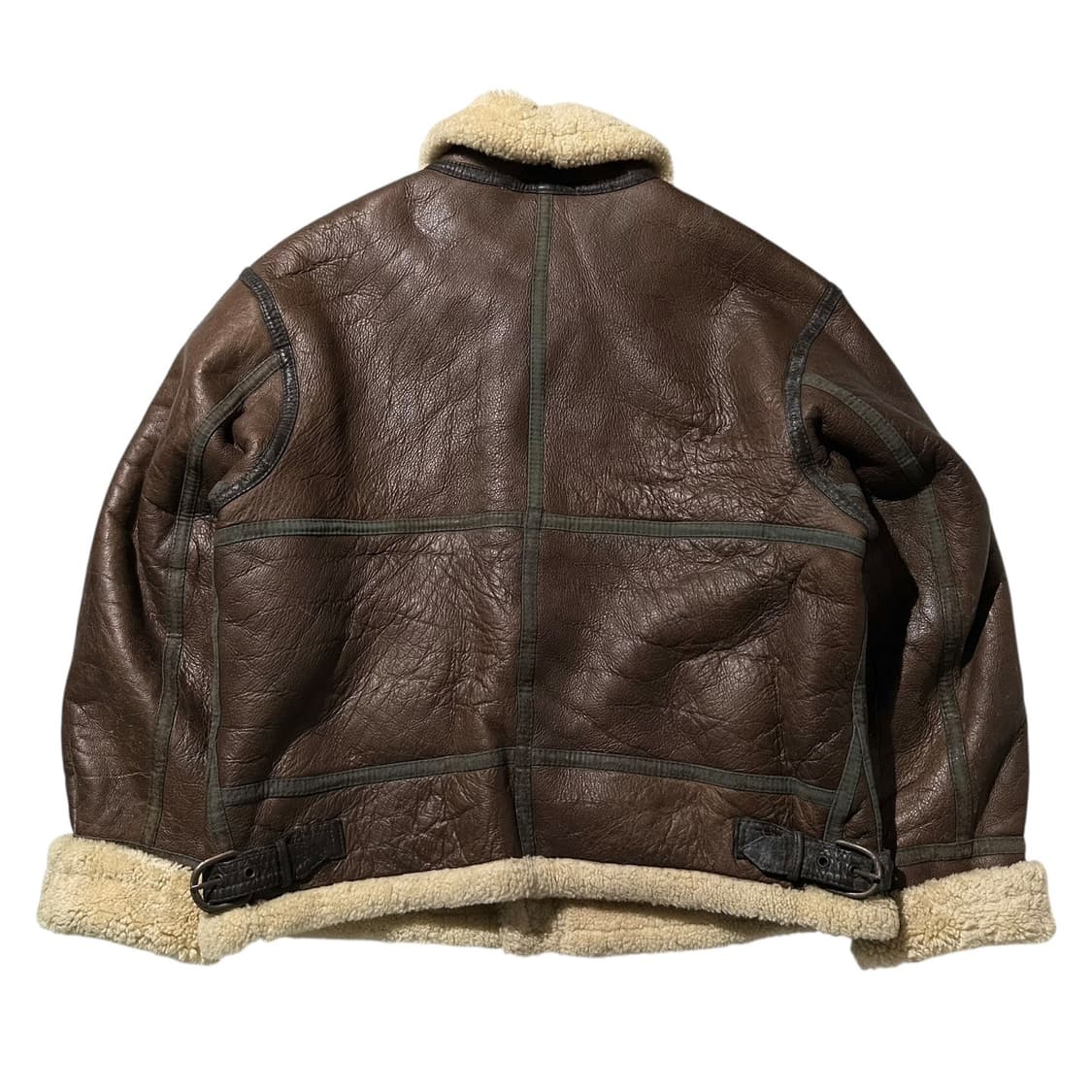 Lambspia B-3 램스킨 시어링 무스탕 봄버 자켓 상품이미지3