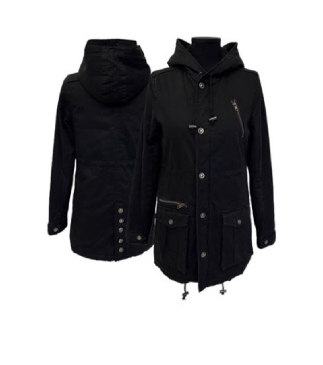 CECIL MCBEE logo snap hood jacket 상품이미지1