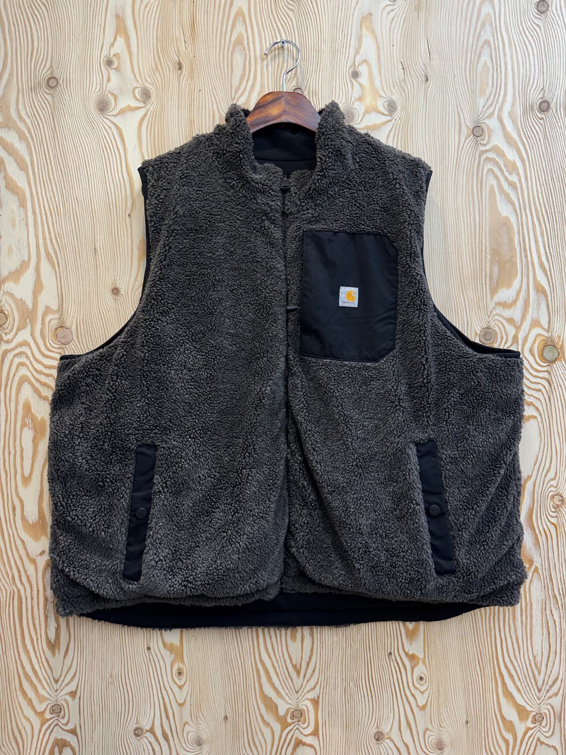 칼하트 리버시블 워크-후리스 베스트 상품이미지1