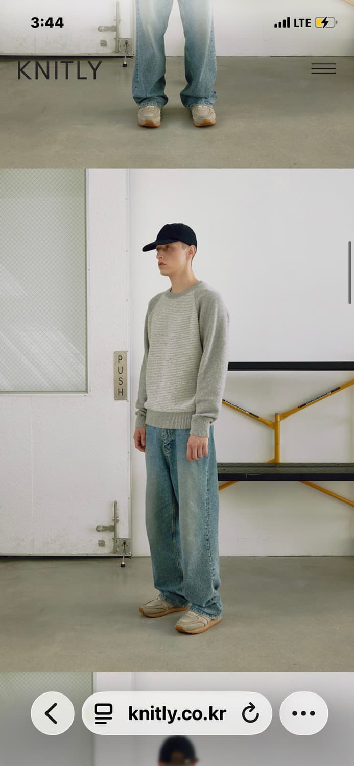 니틀리 울 코튼 스트라이프 니트 상품이미지2