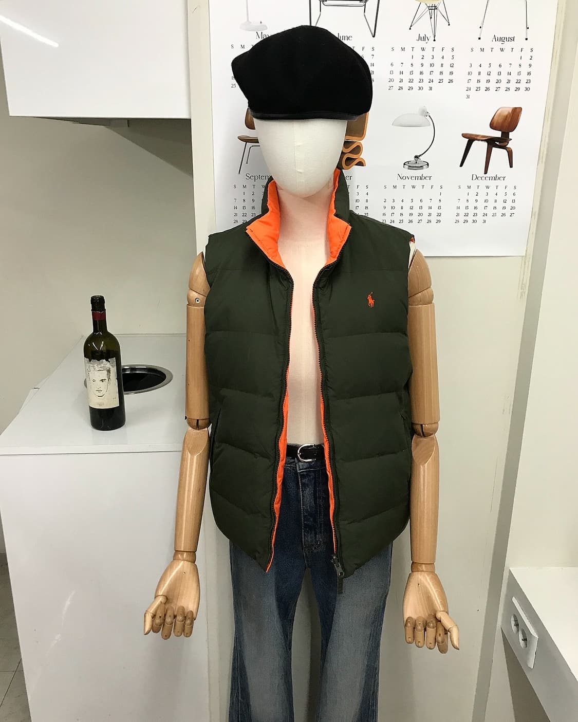 폴로 리버시블 양면 패딩 조끼 상품이미지6