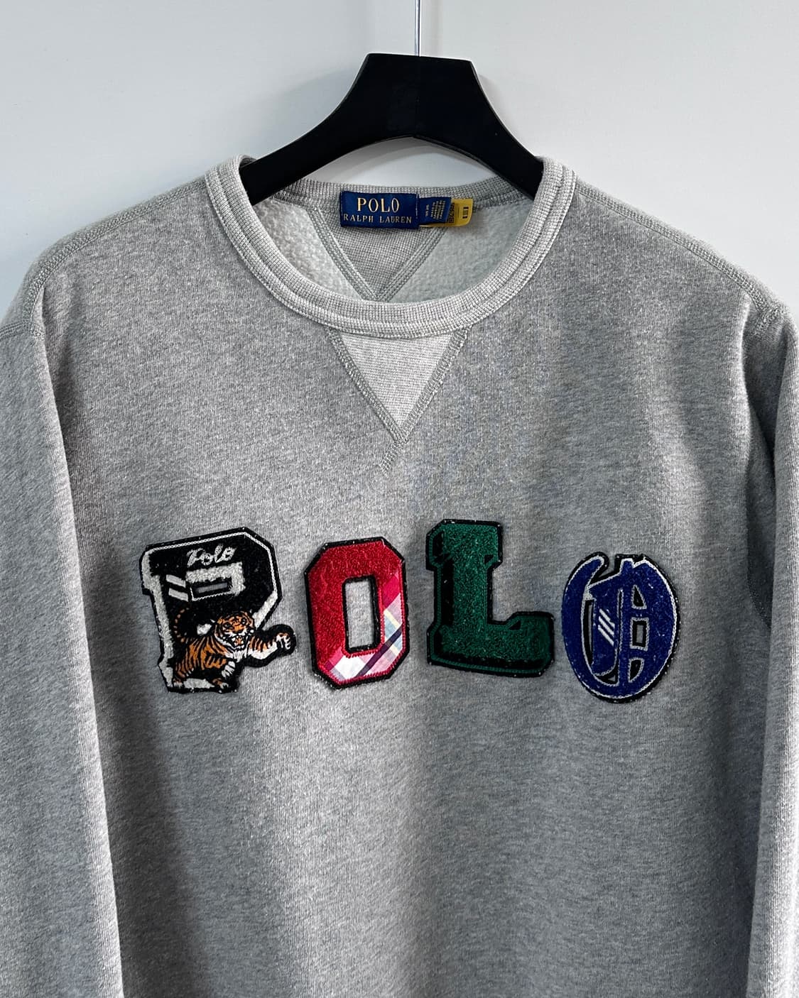 폴로 로고 그레이 맨투맨 (va.79) 상품이미지2