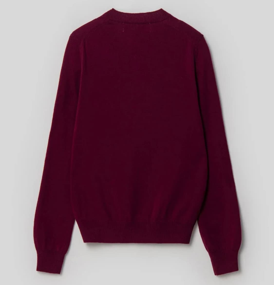 꼼데가르송 더블하트 가디건 버건디 상품이미지3