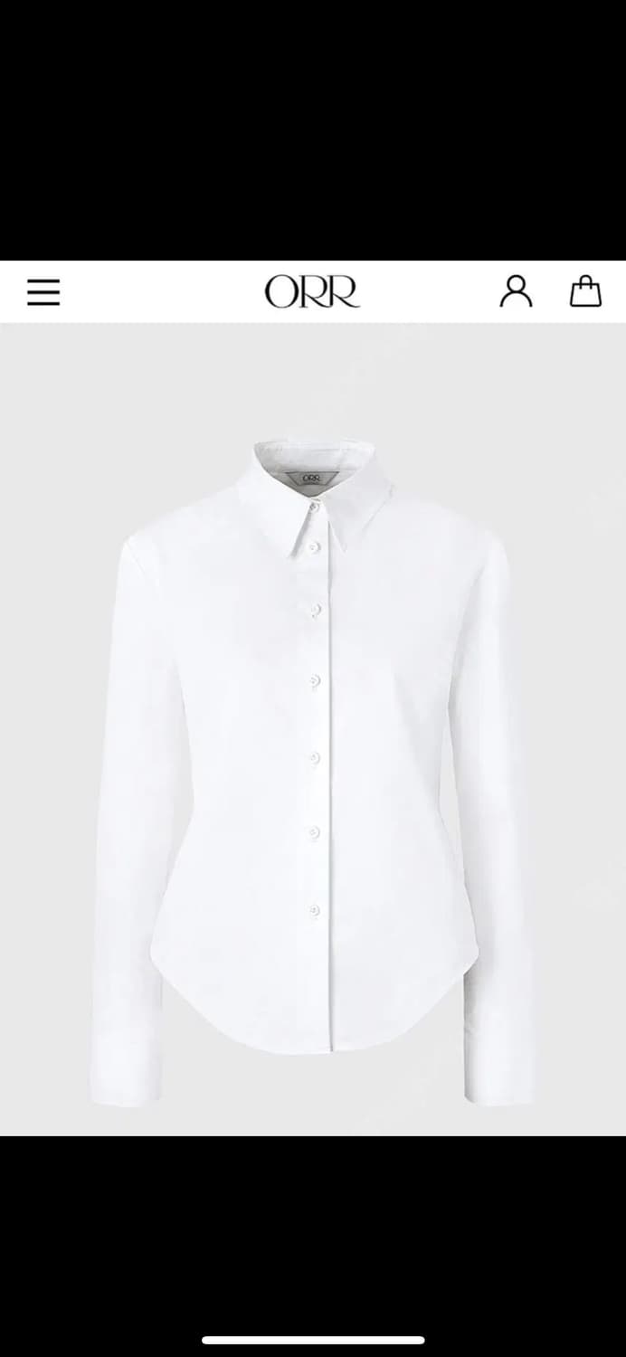 오르 스트래치 테일러 셔츠 - 퓨어 화이트 상품이미지2