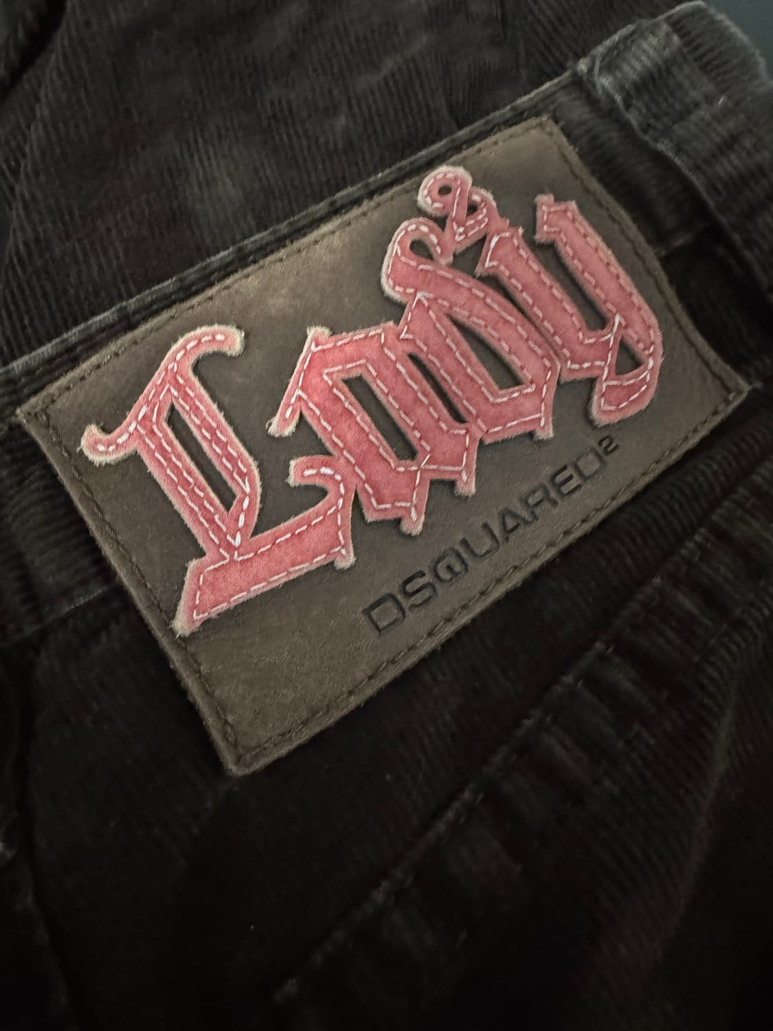 희귀!! 여성 일본 디스퀘어드2 버튼 브라운 코듀로이 팬츠 상품이미지4