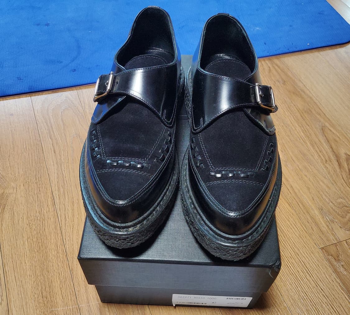 생로랑 몽크스트랩 스웨이드 클리퍼 EU 42 (270~275) 상품이미지5