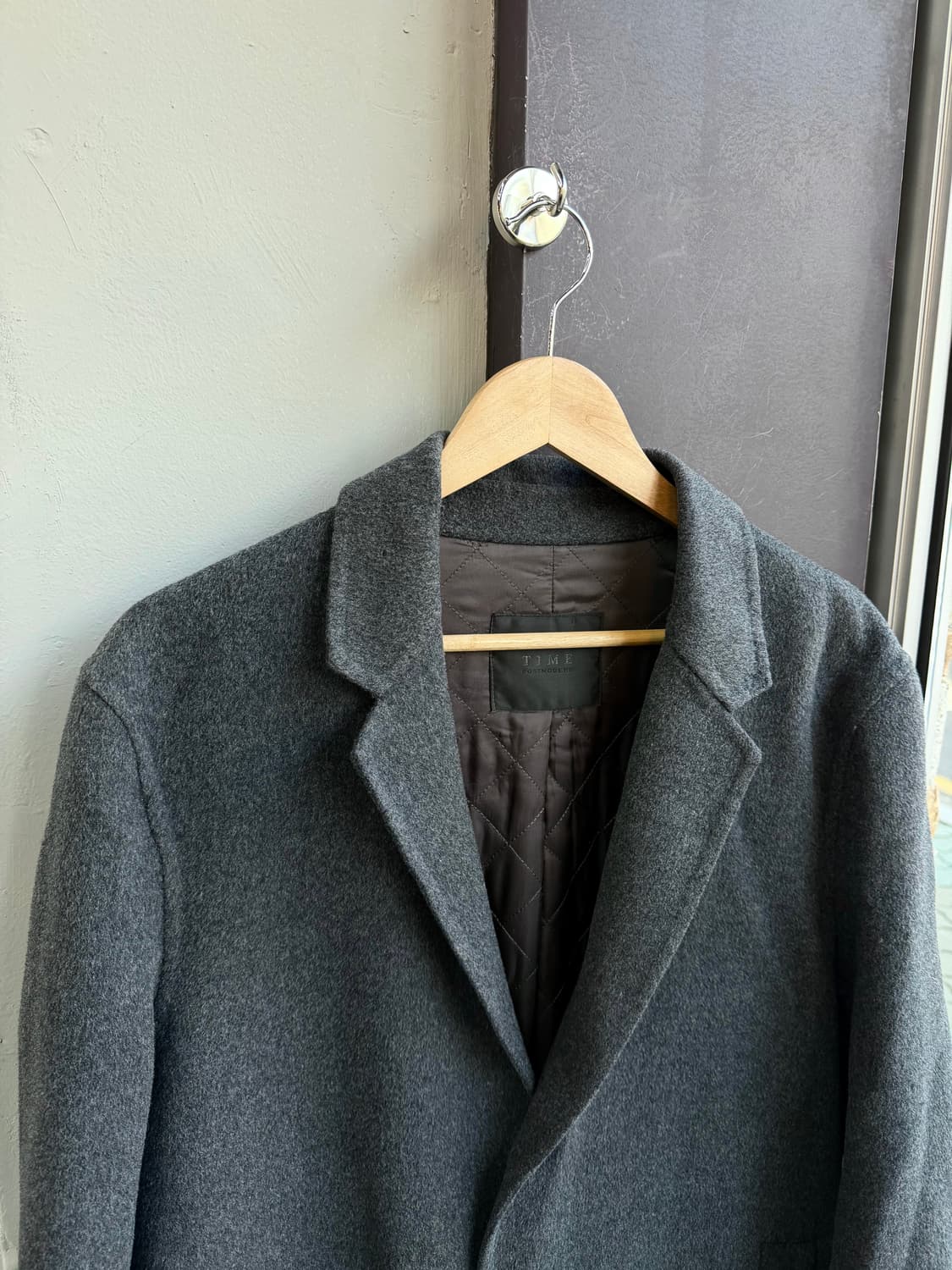 .100~105/ 타임옴므 캐시미어 블렌딩 패딩 코트 상품이미지3