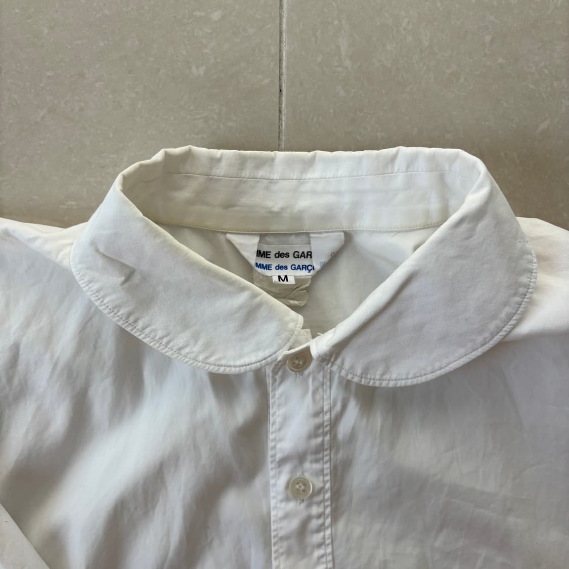 Comme des garcons 꼼데가르송 화이트 코튼 셔츠 M 상품이미지2