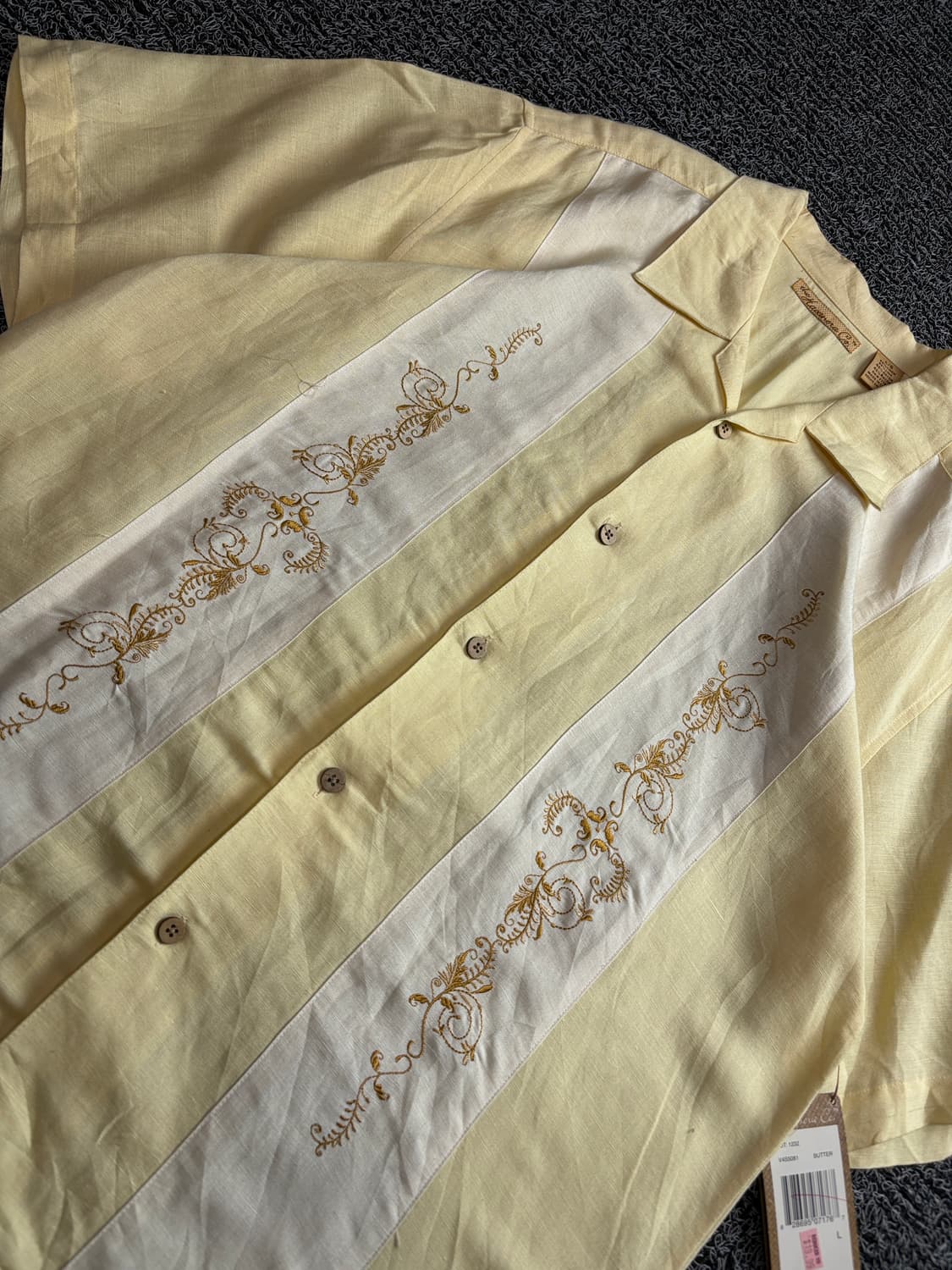 90s USA 빈티지 구아야베라 린넨 셔츠 4034 상품이미지3