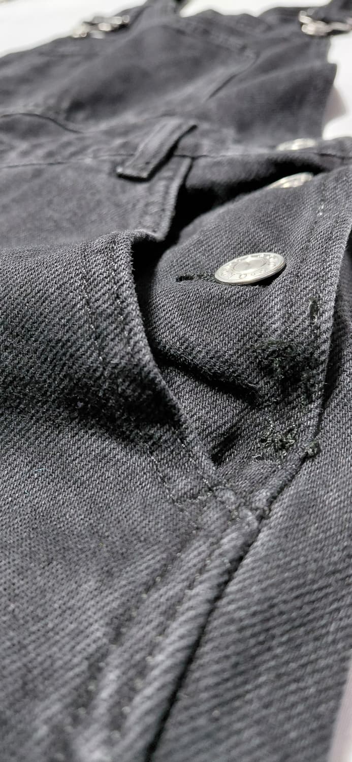 [Topshop] 모토(MOTO) 블랙 데님 오버롤 멜빵바지 (UK12) 상품이미지3