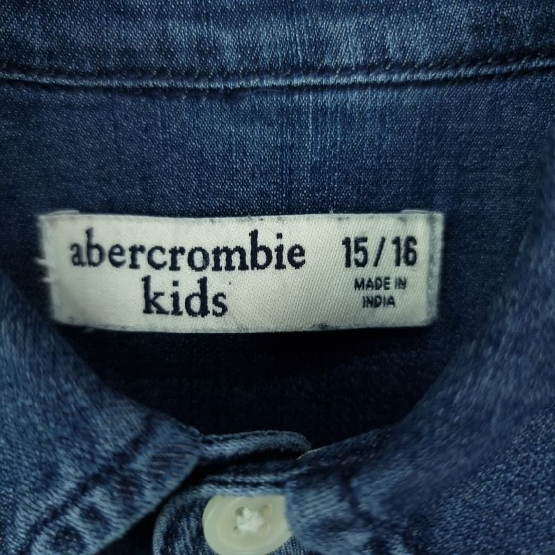 [아베크롬비] 로고 자수 포켓 데님 셔츠 M19768 상품이미지9