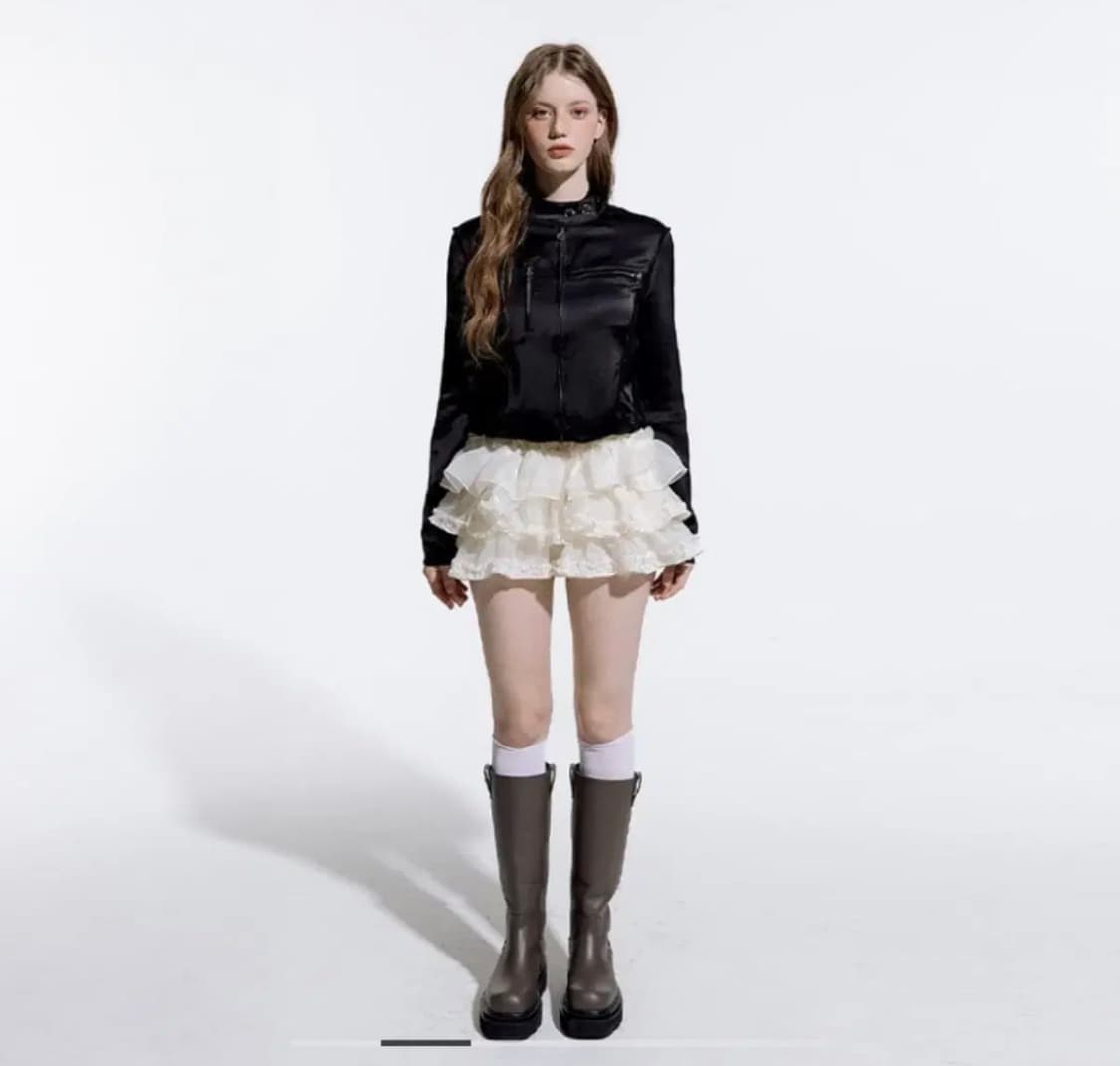 러프넥 TUTU PANTS SKIRT CREAM 상품이미지2