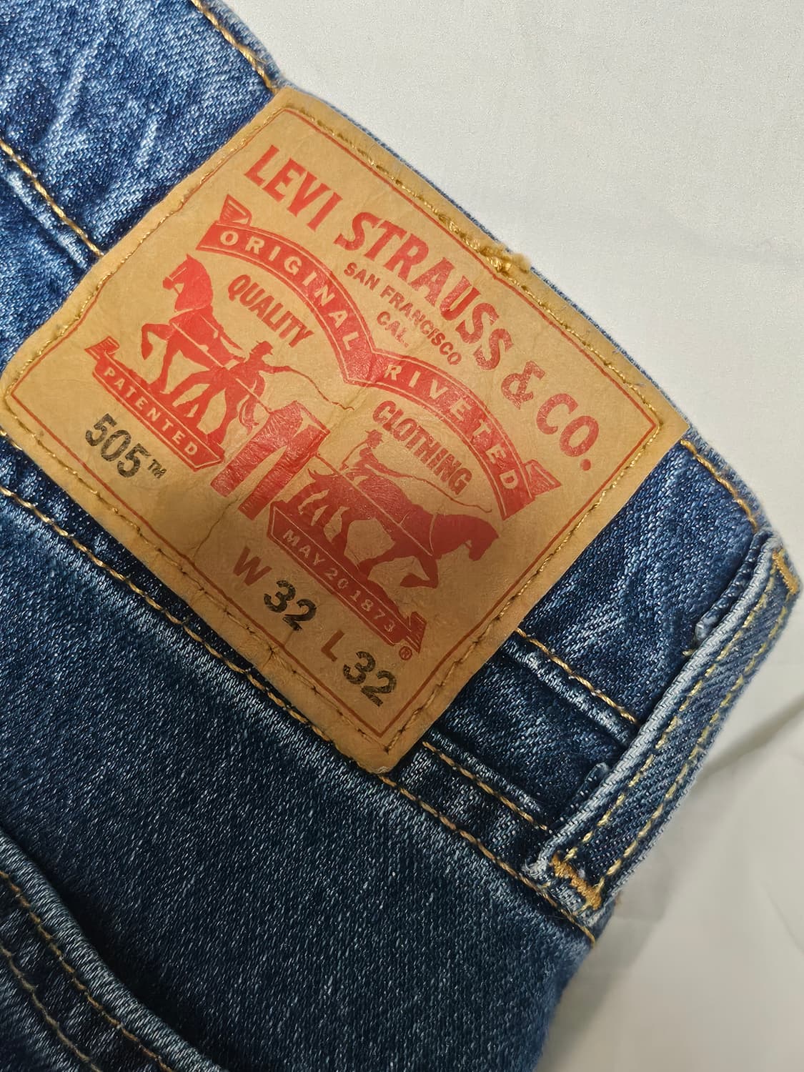 리바이스 505 중청 데님 팬츠 30 상품이미지4