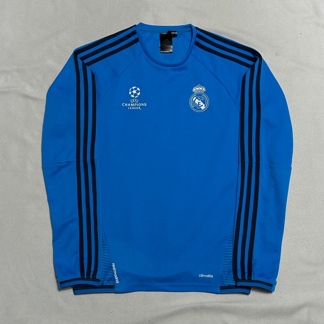 100 아디다스 레알 마드리드 챔피언스리그 블루 트레이닝 탑 상품이미지2