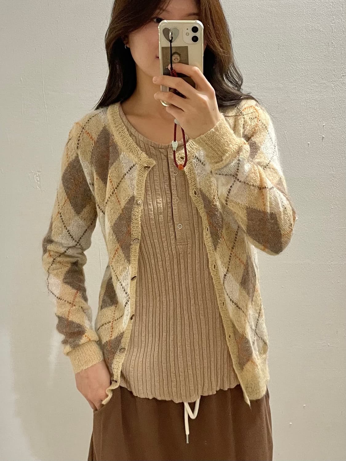 JOURNAL STANDARD agyle mohair cardigan 상품이미지1