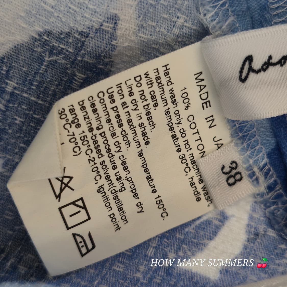 Adam et Rope 블루 패턴 슬리브리스 상품이미지9