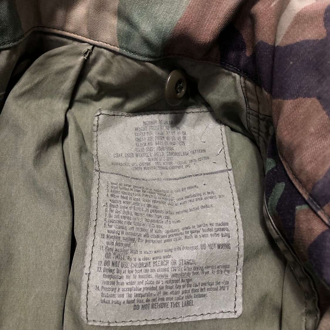 [US ARMY] M-65 우드랜드 필드 자켓 상품이미지10