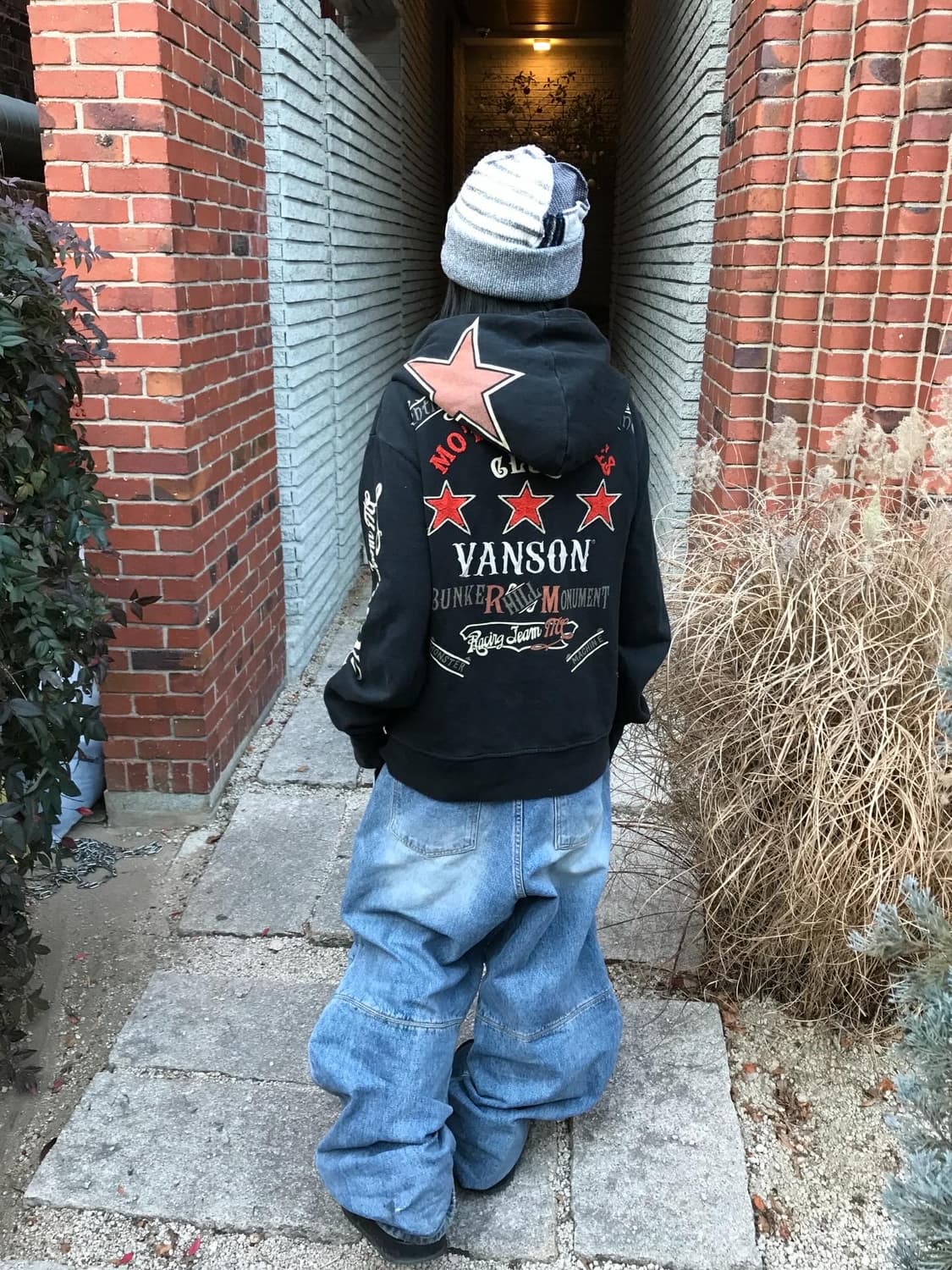 Vanson Embroidery Double Hood Zip-Up 상품이미지1