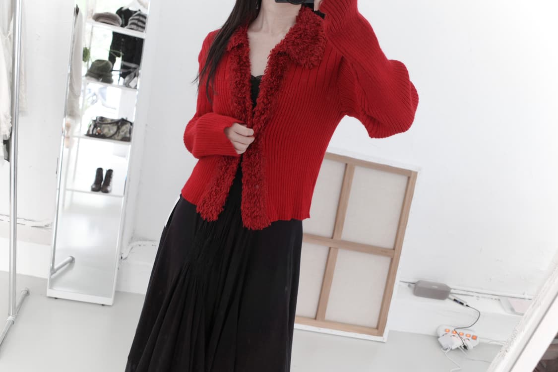 fringe knit cardigun 상품이미지8