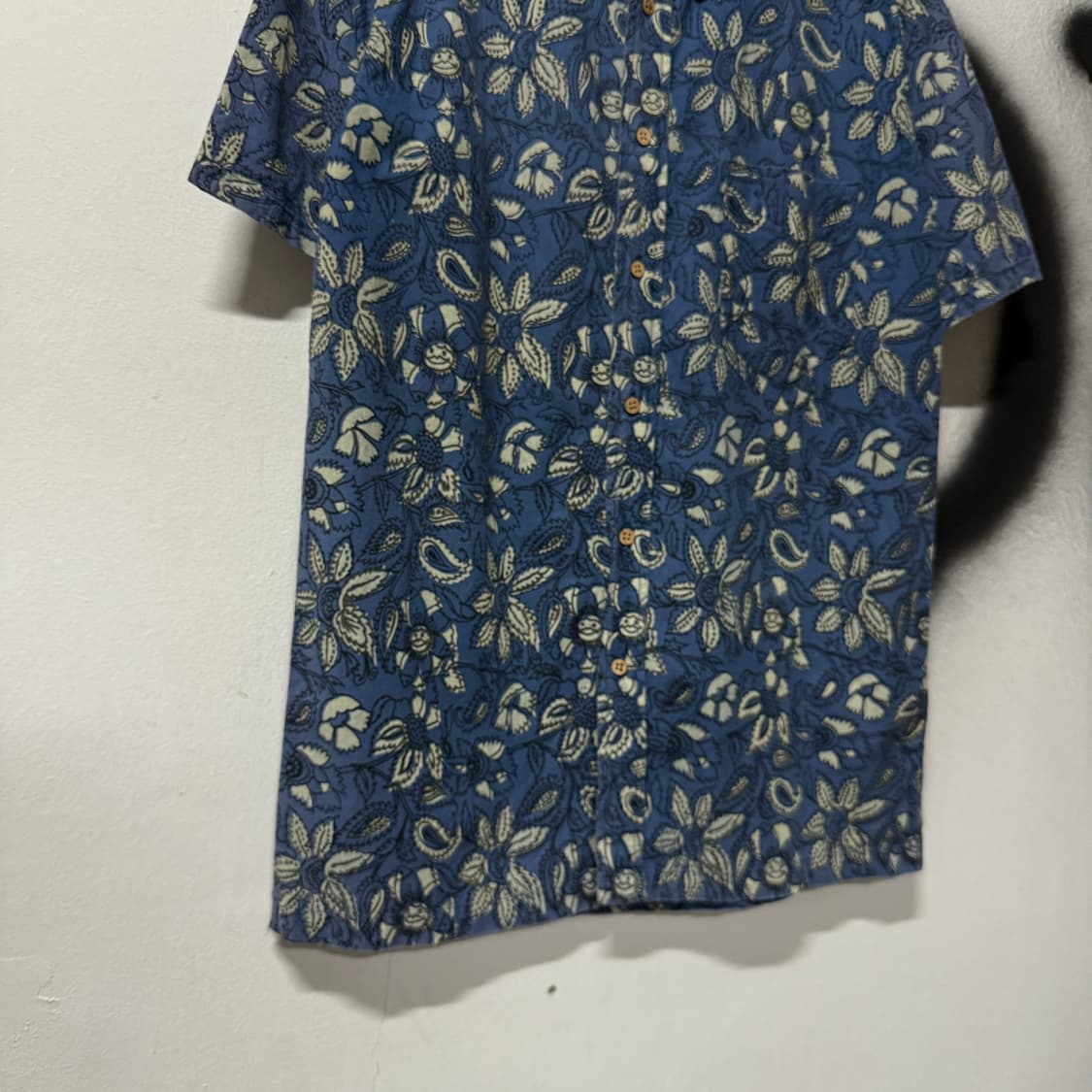 VTG 빈티지 빅사이즈 페이즐리 패턴 오리엔탈 하와이안 반팔 셔츠 상품이미지4