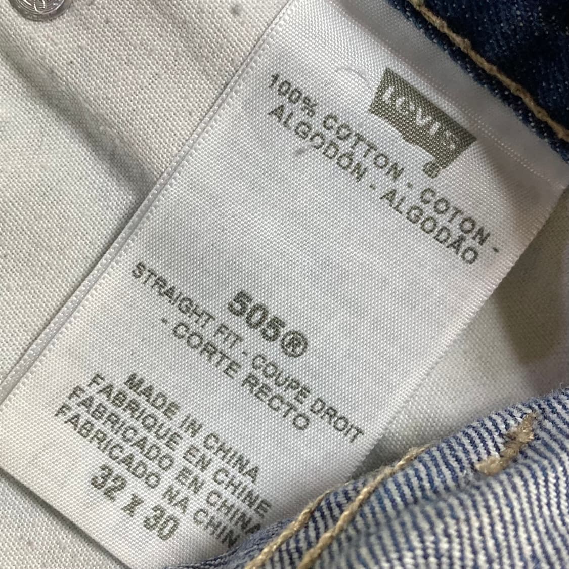 리바이스 505 데님팬츠 W32 L30 상품이미지5