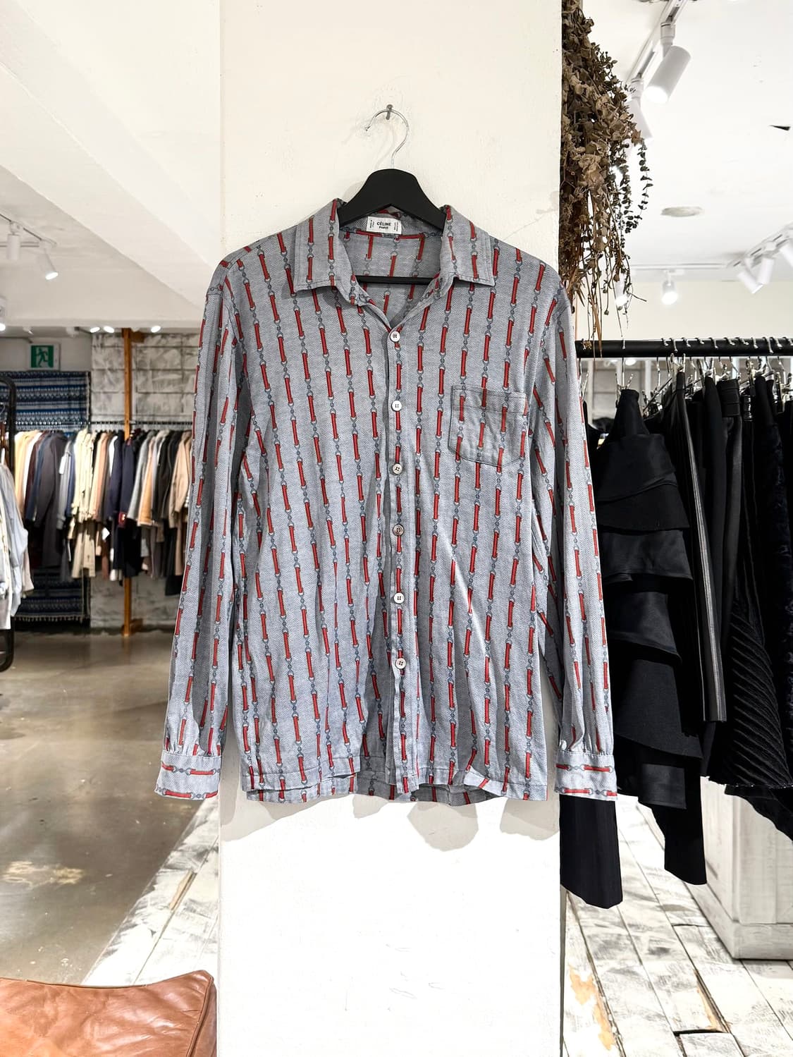 셀린느 홀스빗 웹 프린트 코튼 셔츠 상품이미지1