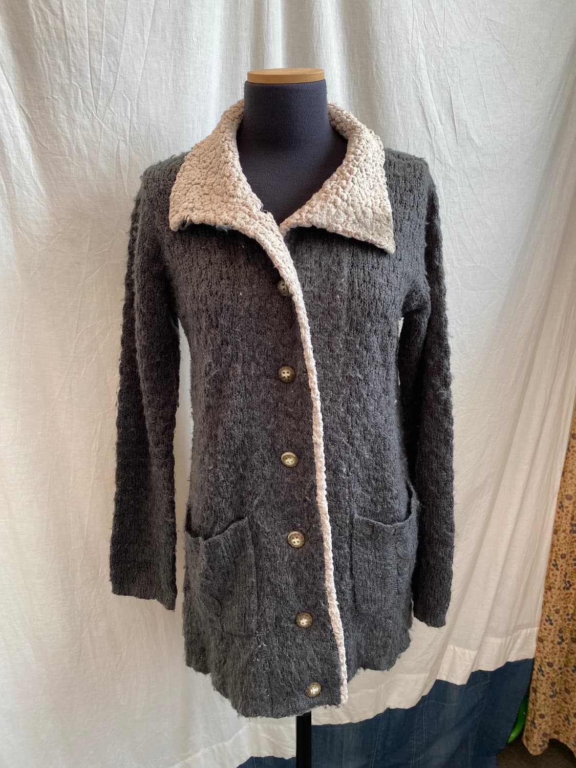 MAMAIKUKO DE PARIS 울혼방 가디건(M) 상품이미지1