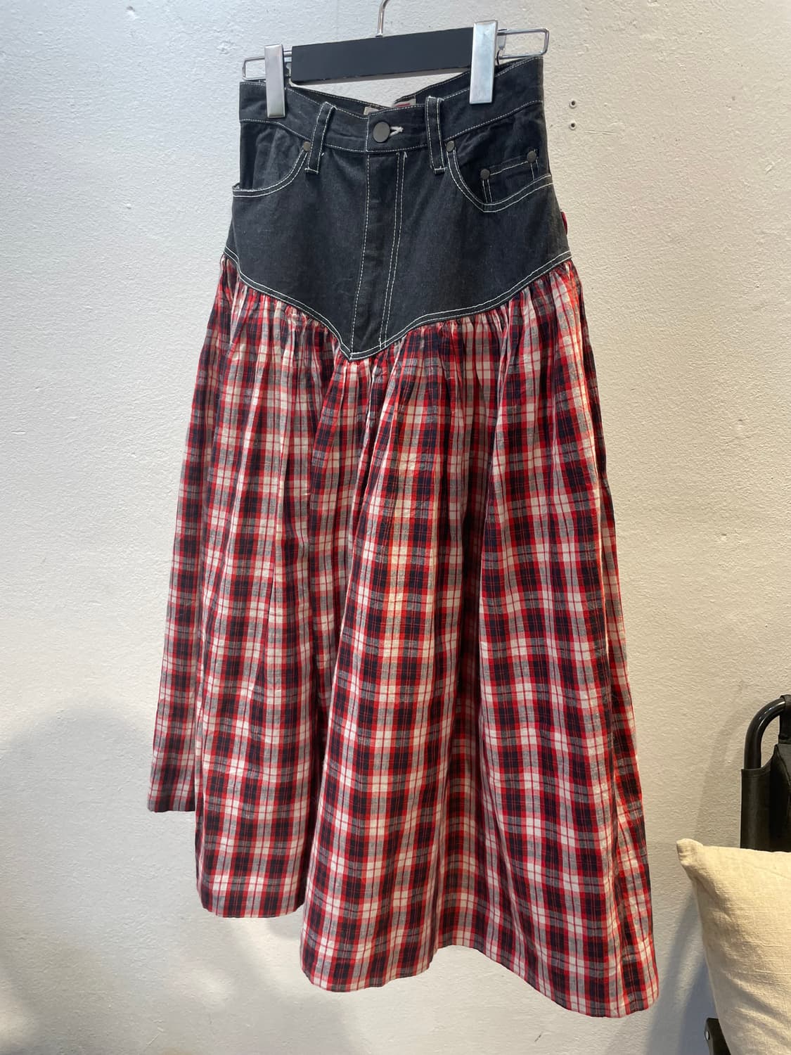 ATSUKI ONISHI 믹스 텍스쳐 스커트 (S) 상품이미지4