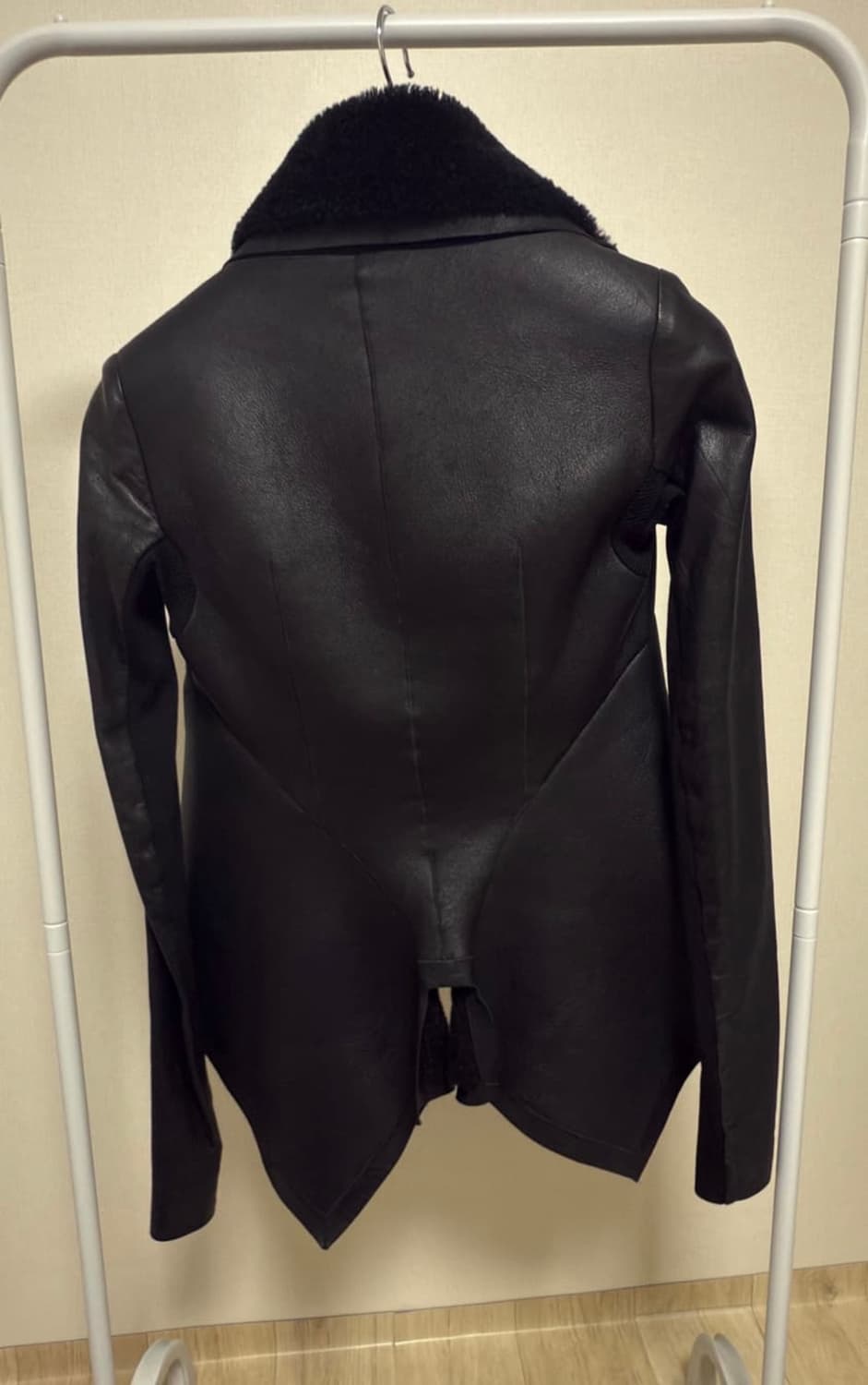 떨이)릭오웬스 무스탕 레더자켓 38 백화점택 상품이미지2