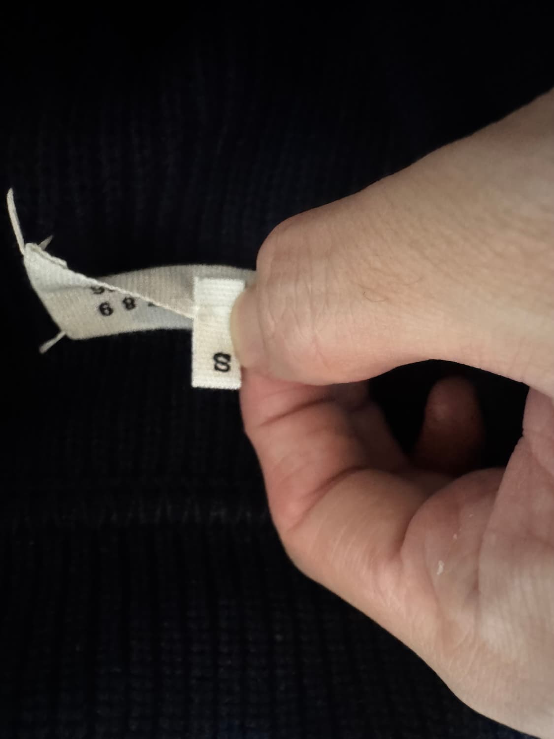 메종 마르지엘라 폴로 니트 네이비 S 상품이미지4