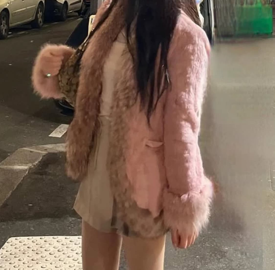 핑크 퍼 자켓 상품이미지2
