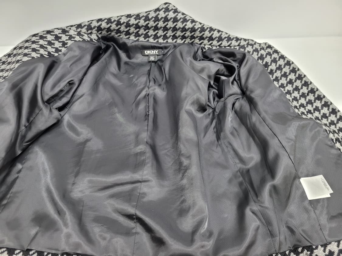 DKNY 하운드투스 패턴 모100% 숏 자켓 / 여 55 (85)
 상품이미지7