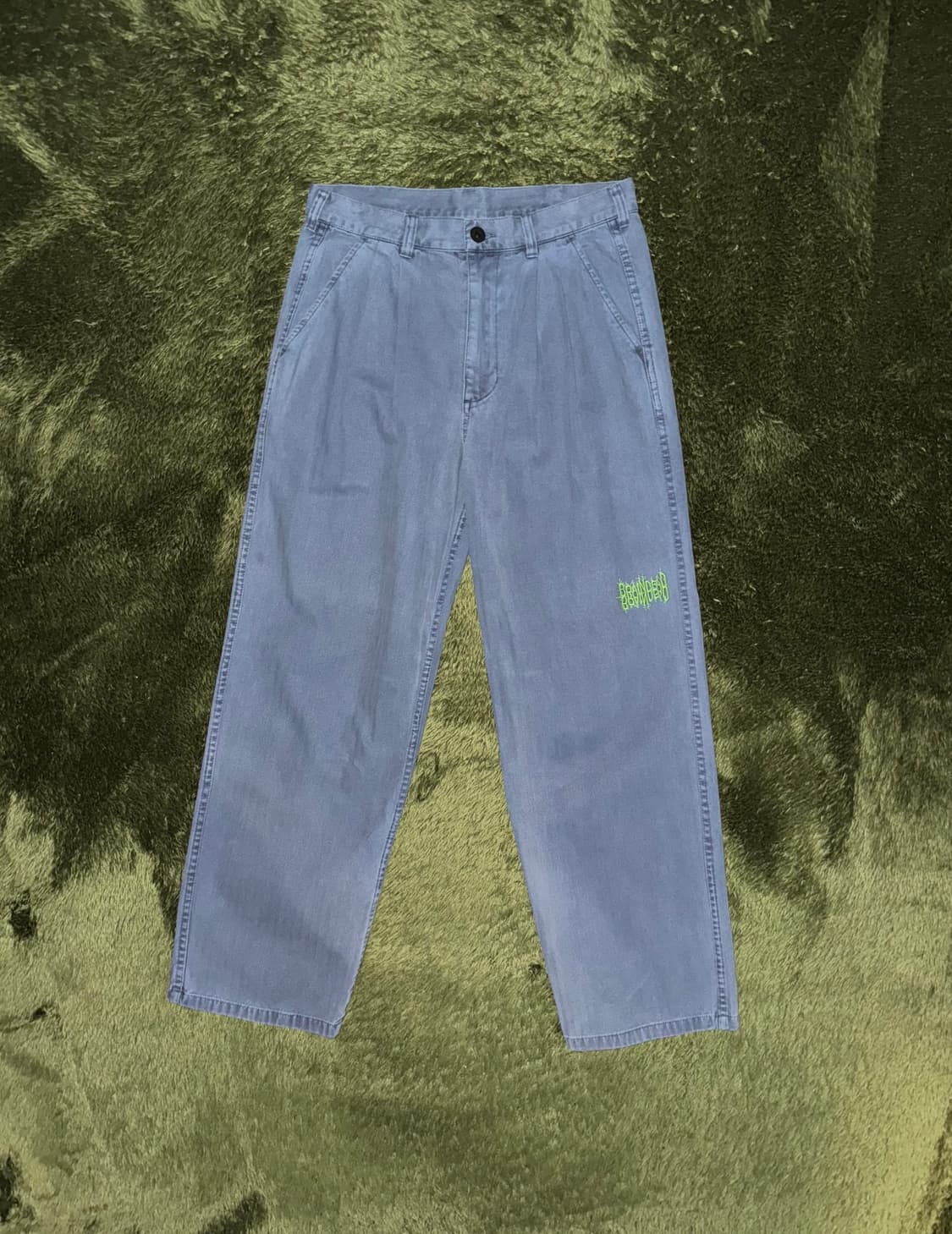 [S] BRAIN DEAD 브레인데드 피그먼트 다잉 해링본 팬츠 상품이미지1