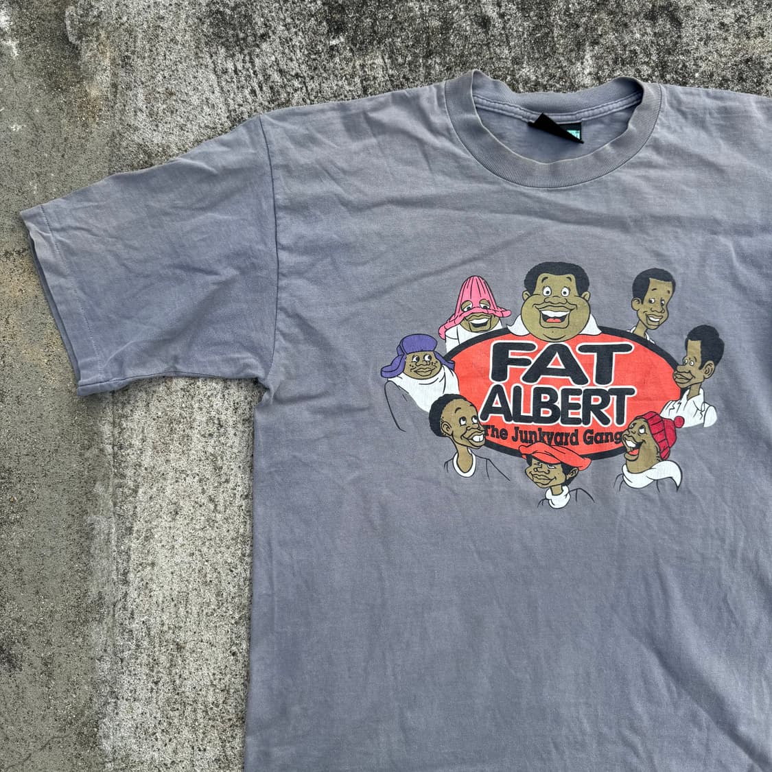 [L] 90s Scene Not Herd Fat Albert 프린팅 티 상품이미지3