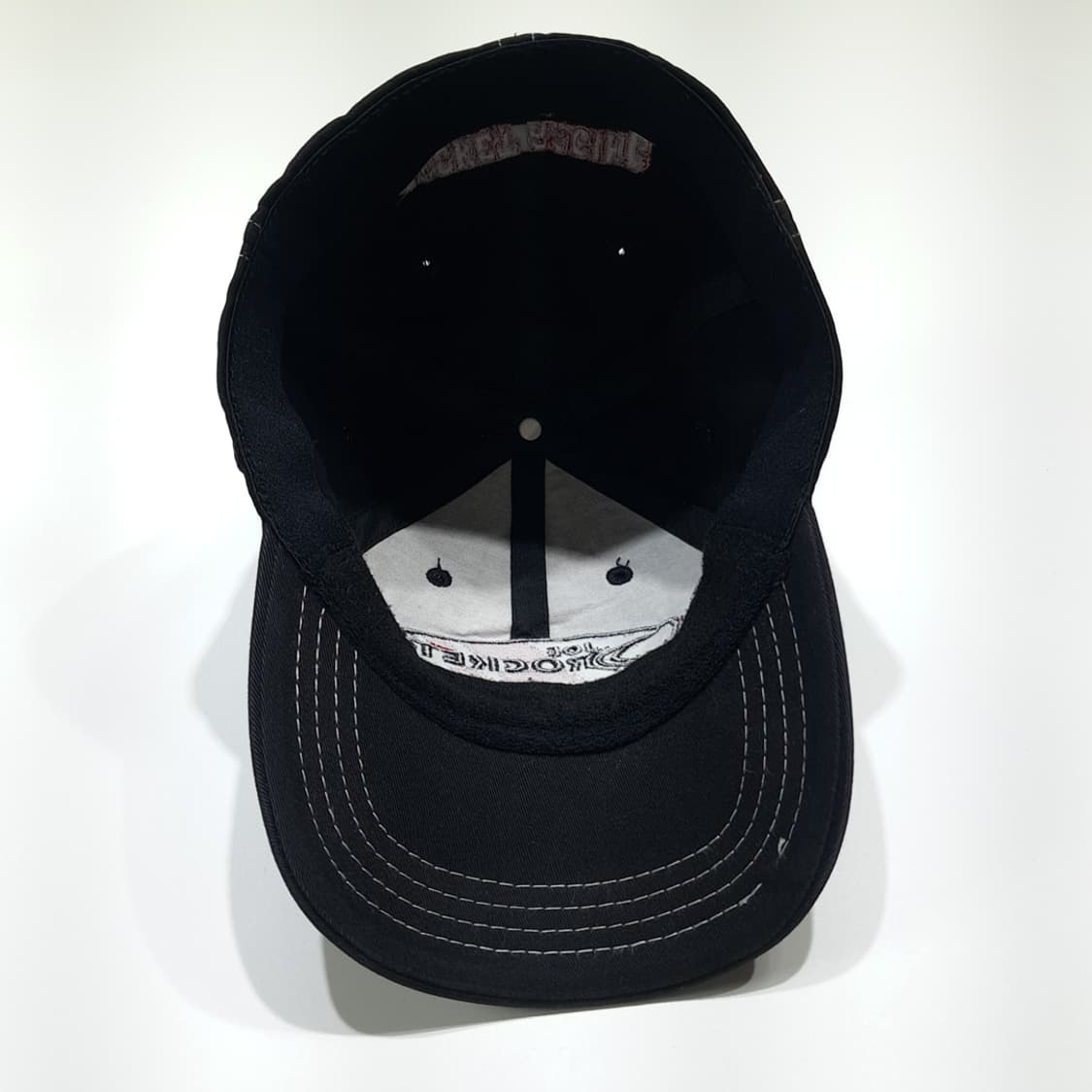 조로켓 레이싱 자수 화이트 스티치 블랙 볼캡 P2068 상품이미지6