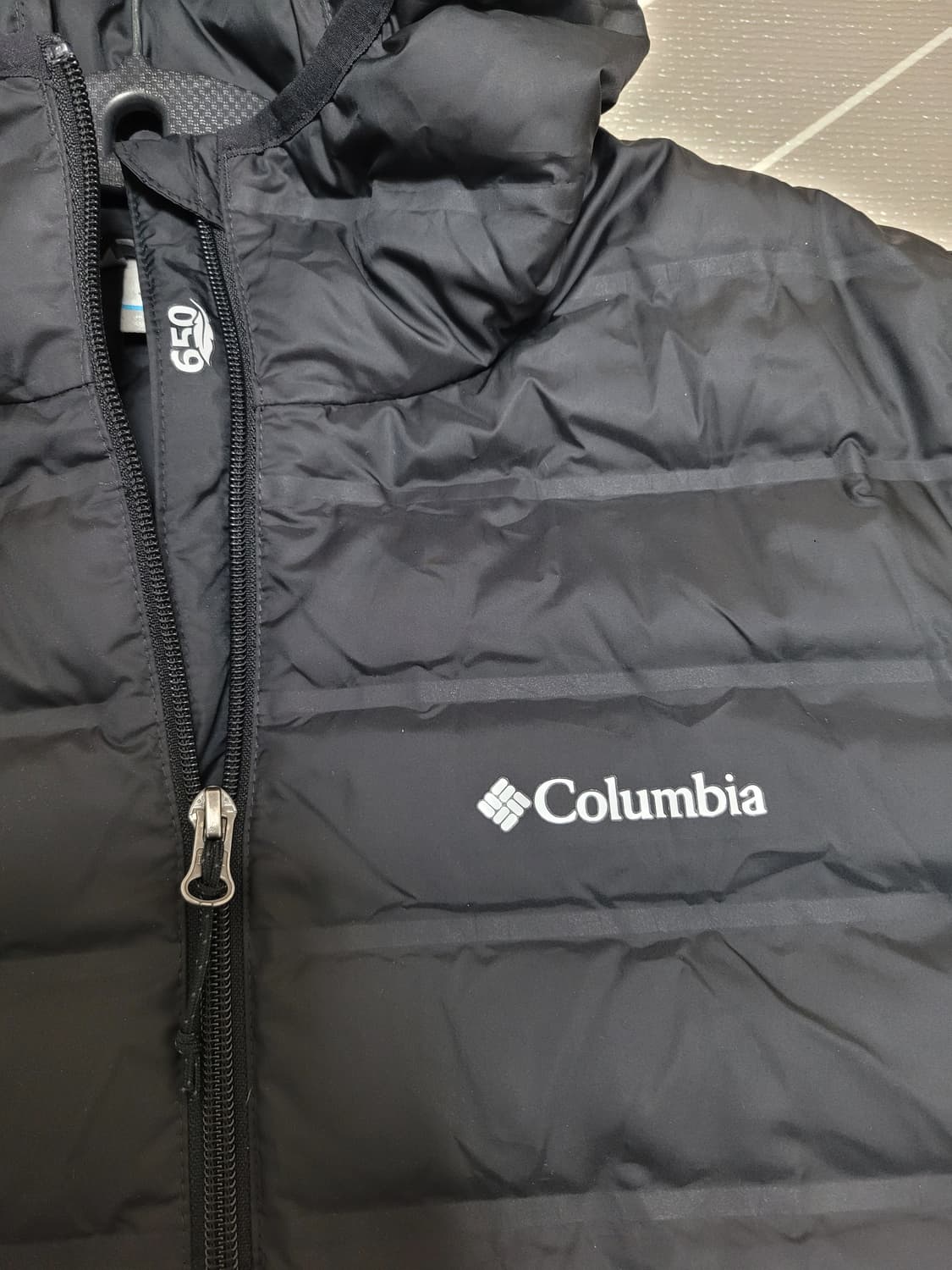 1회착) 컬럼비아 레이크 22 II 다운 후디드  자켓 블랙 XL 상품이미지7
