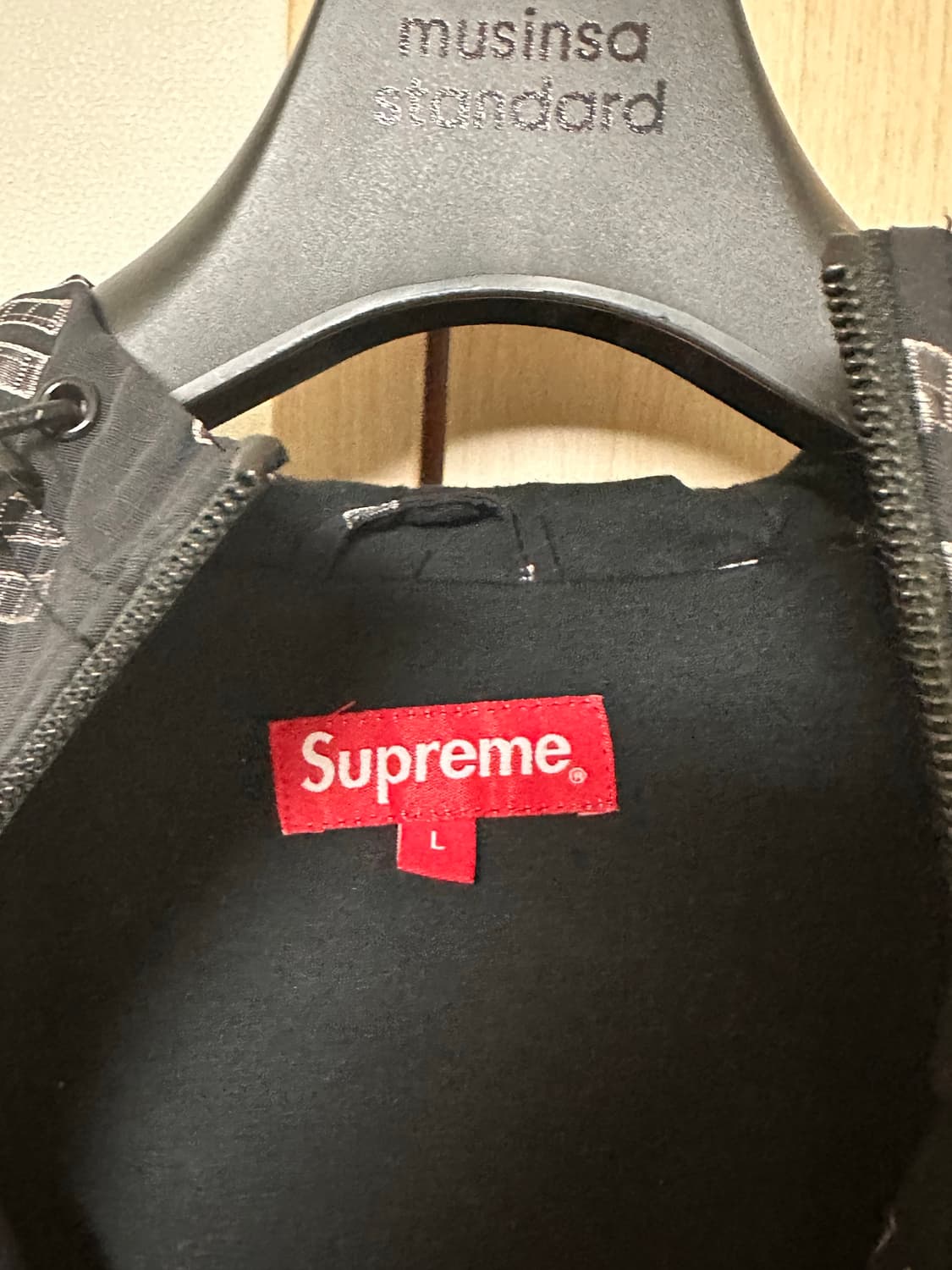 [L] 슈프림 로고 립스탑 후드 트랙자켓 상품이미지3