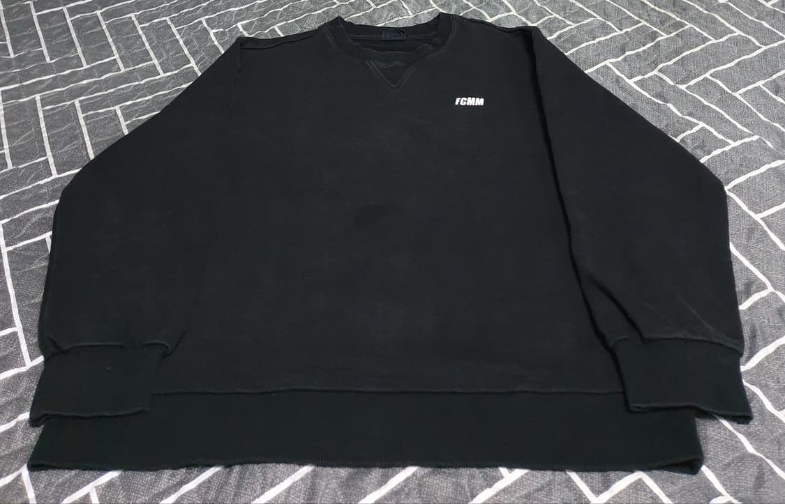 FCMM 오버핏 혜비 맨투맨 블랙 (M) 상품이미지1