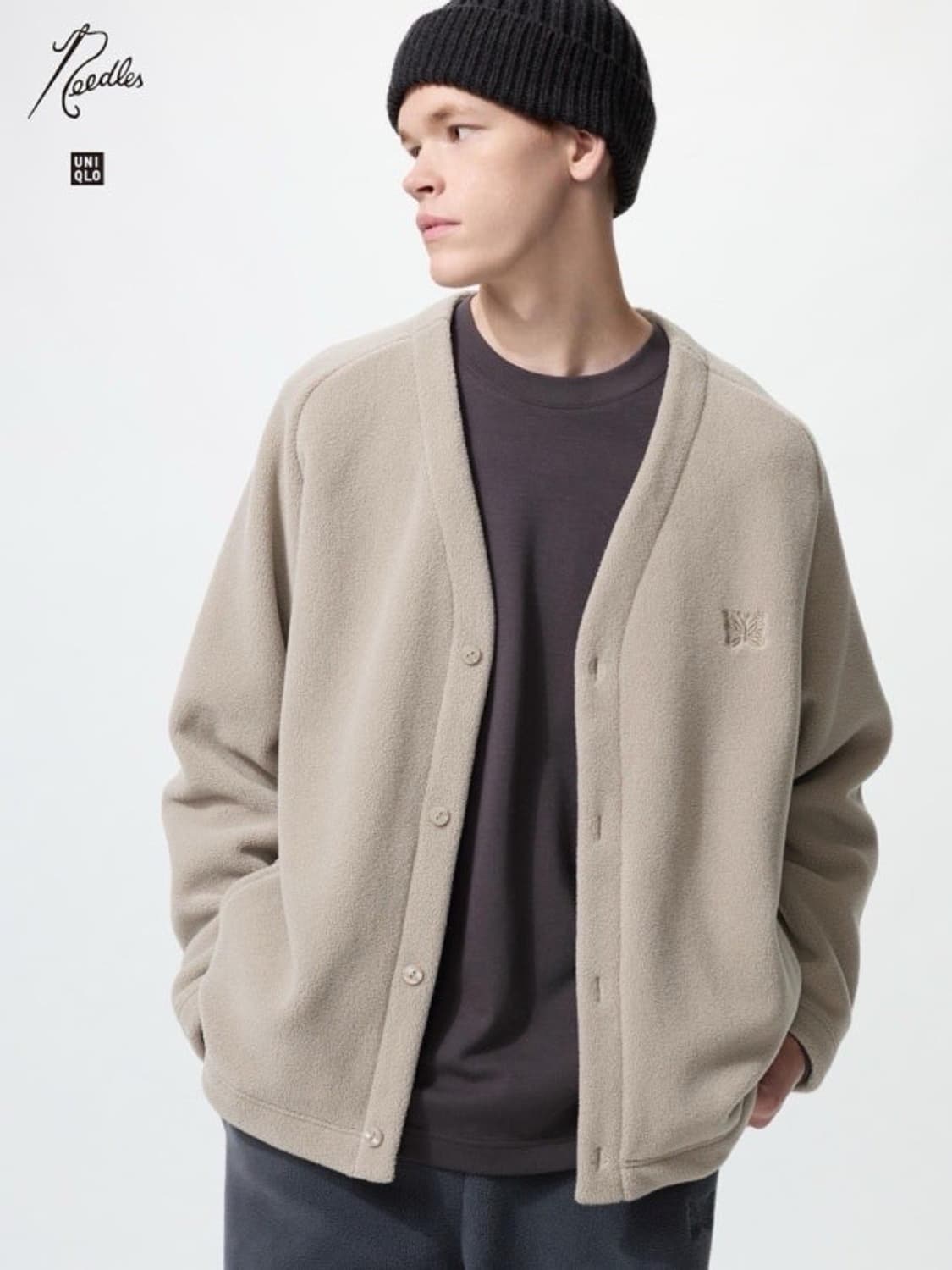 유니클로 니들스 가디건 베이지 L 새상품 상품이미지1