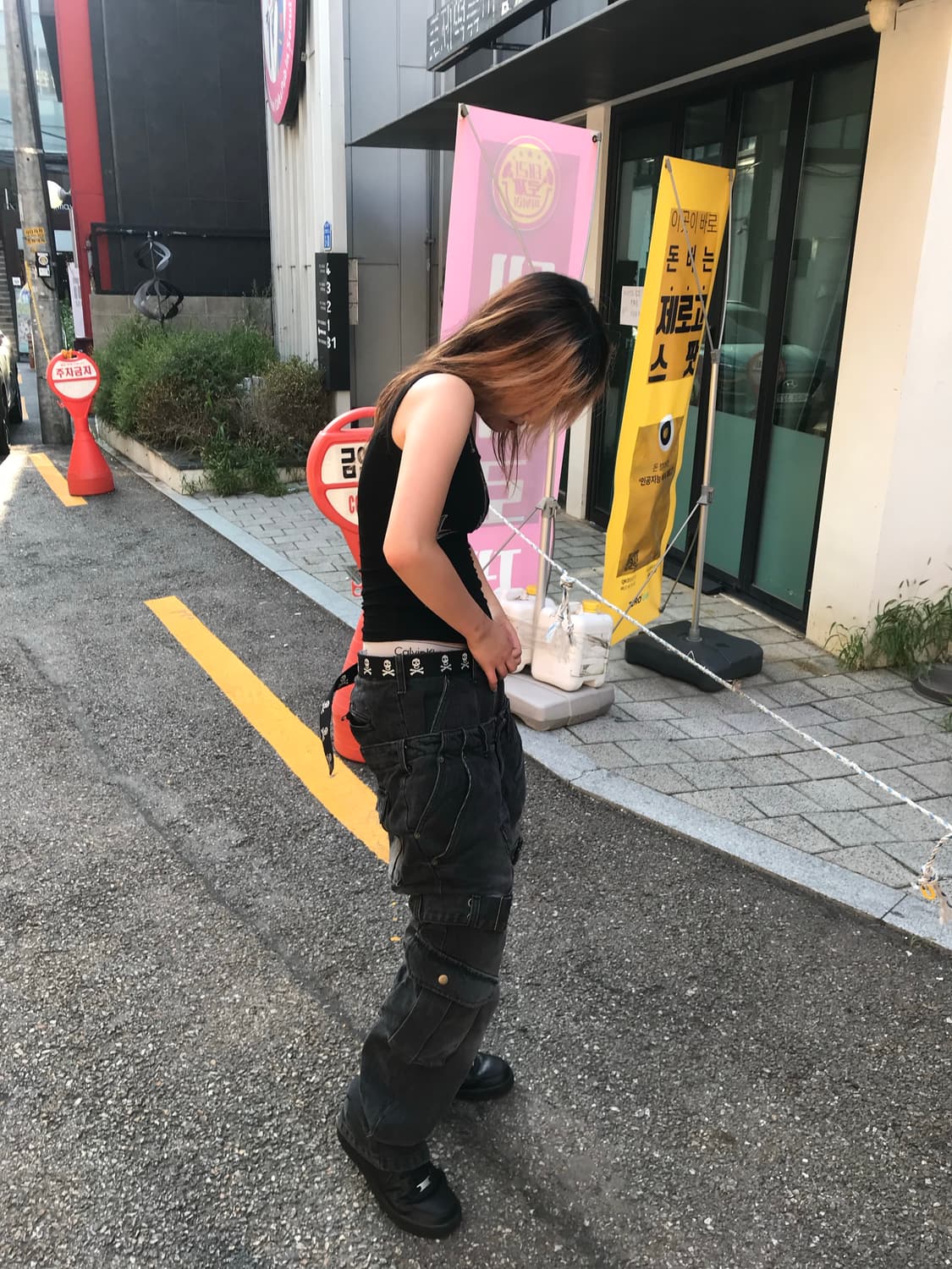 i4p doblue denim black s 상품이미지1