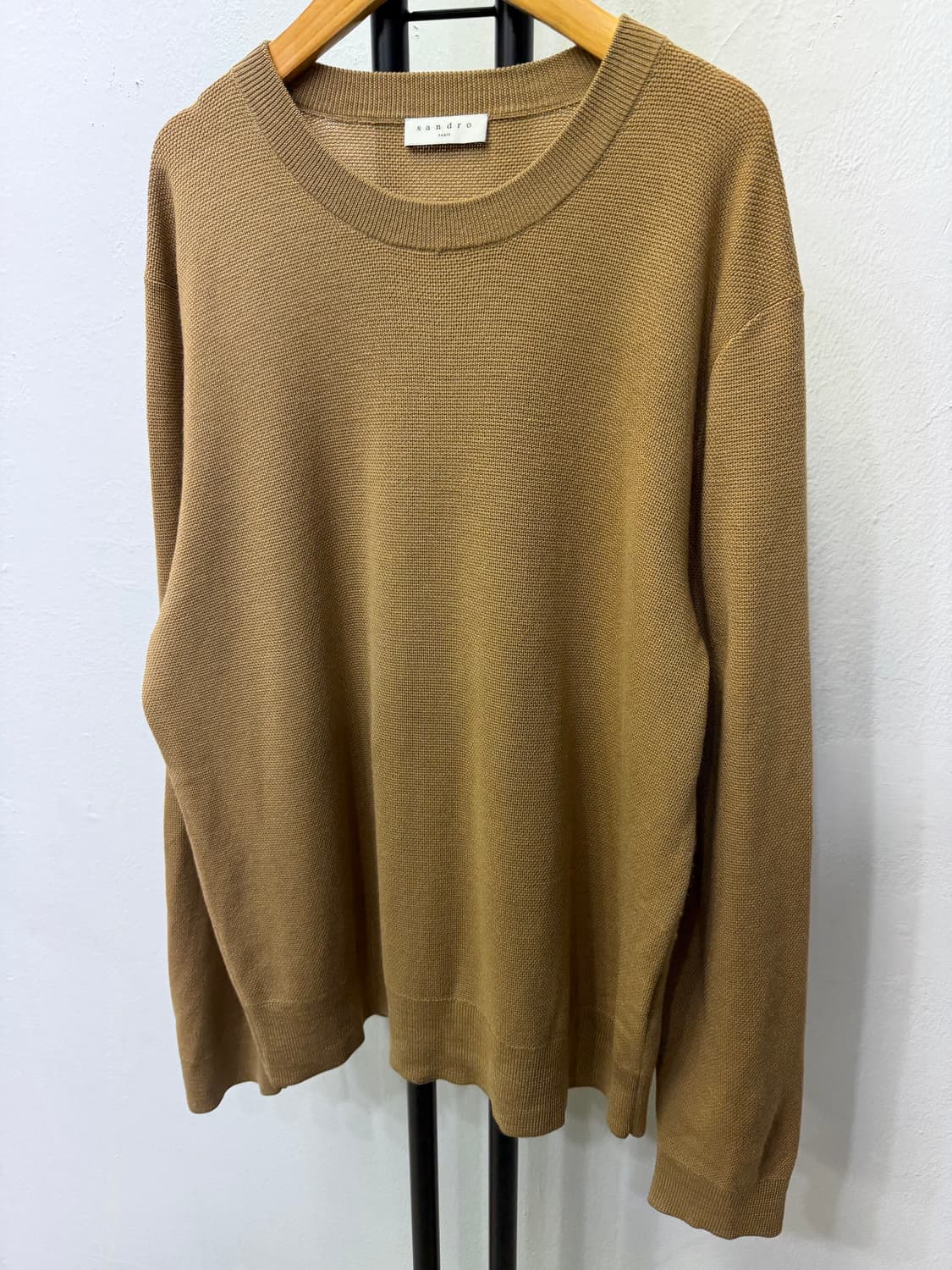 정품) 산드로옴므 브라운 니트 스웨터 XL 상품이미지3
