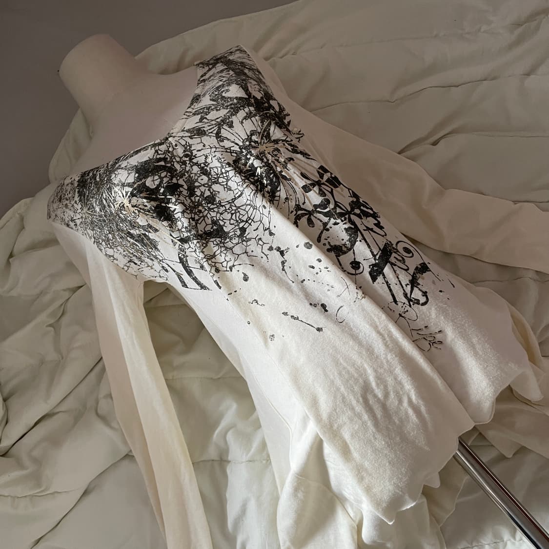 빈티지 긴팔 공겜여주 펑크 티셔츠 일본빈티지 긱시크 갸루 티셔츠 고스로리 상품이미지2