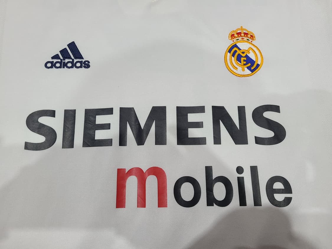 아디다스 02 03 레알마드리드 100주년 올드레플 축구져지 상품이미지2