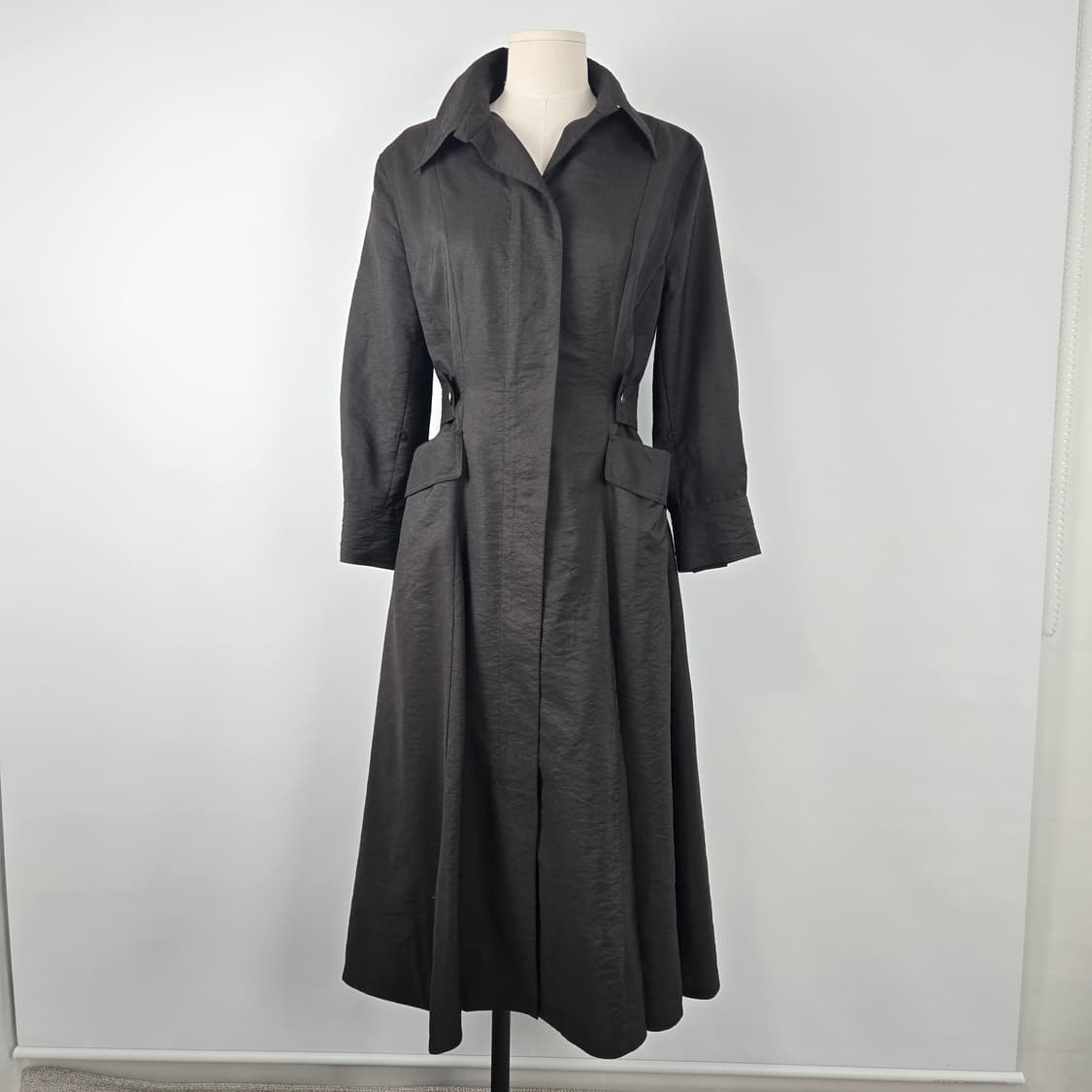 0830 미샤 22fw브라운 롱 트렌치 코트 스타일 55 상품이미지1