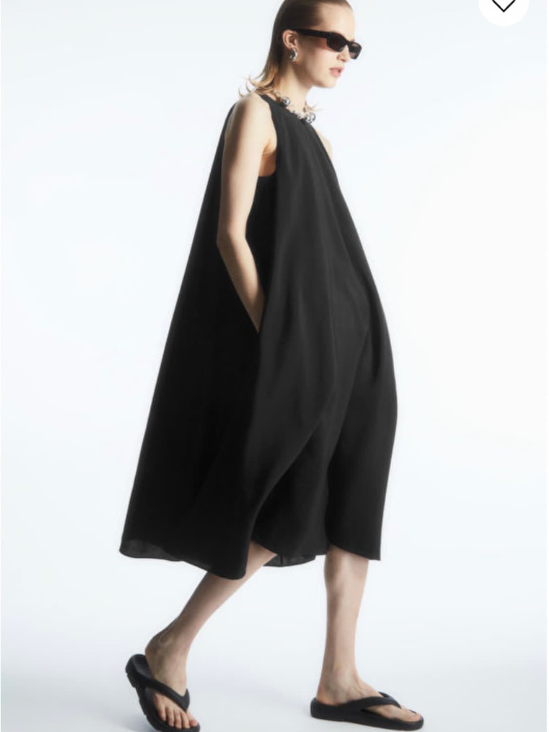 COS 레이서 넥 미디 드레스 상품이미지1