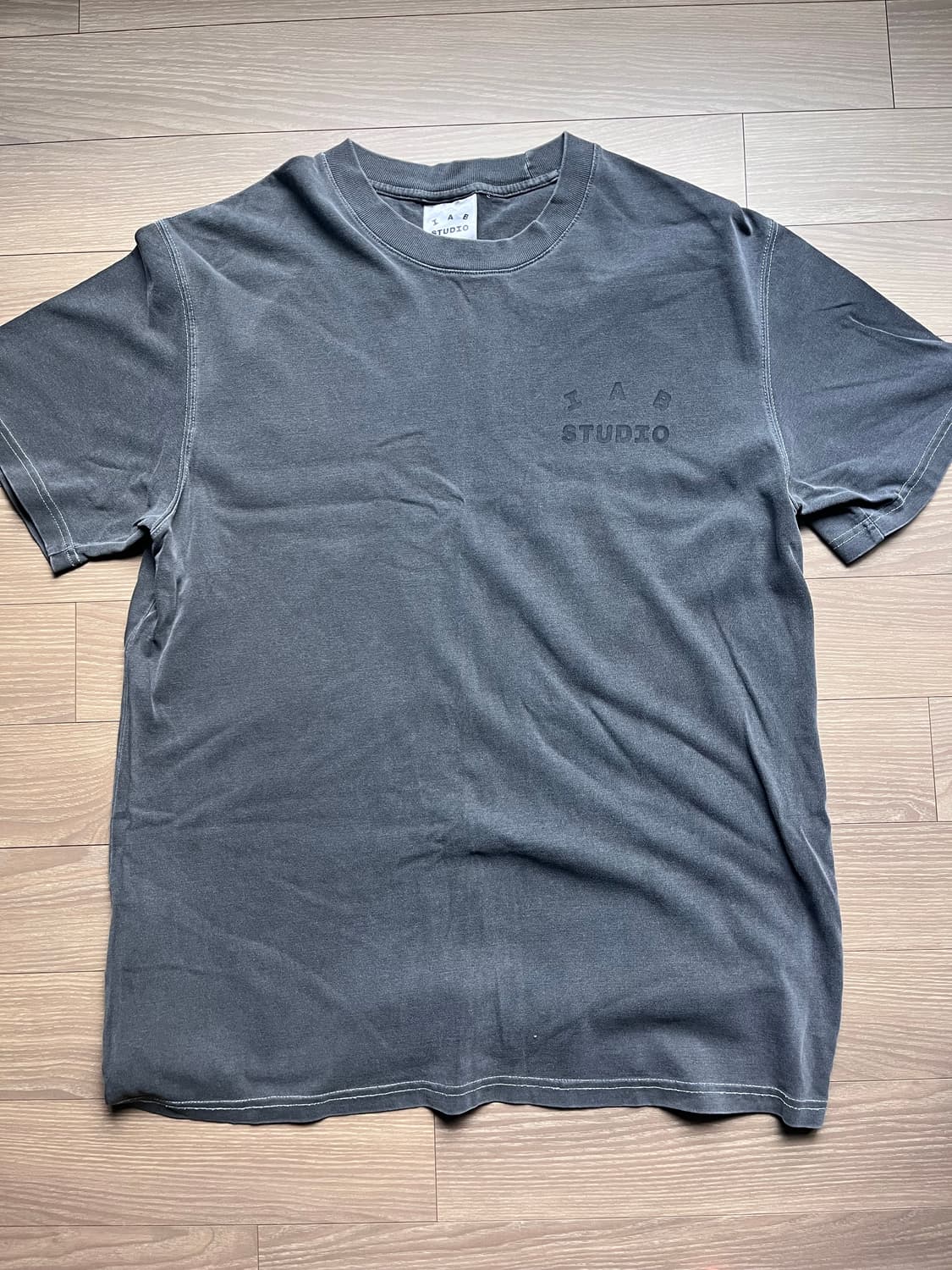 아이앱스튜디오 피그먼트 블랙 반팔 L 상품이미지2